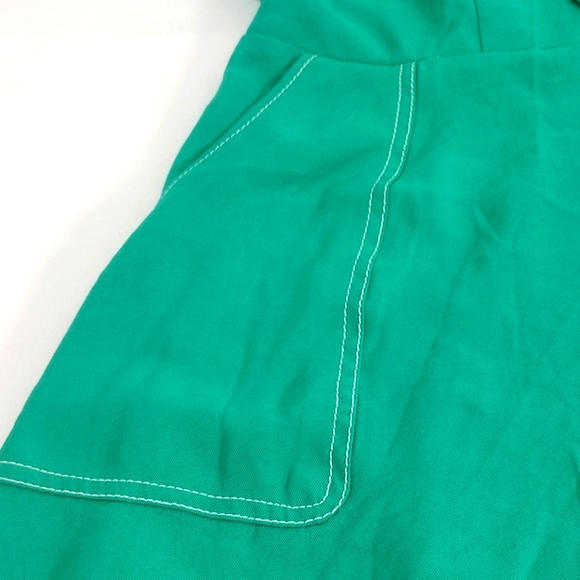 A New Day Green Sleeveless Sailor Bow A-Line Midi Dress - Picture 7 of 16